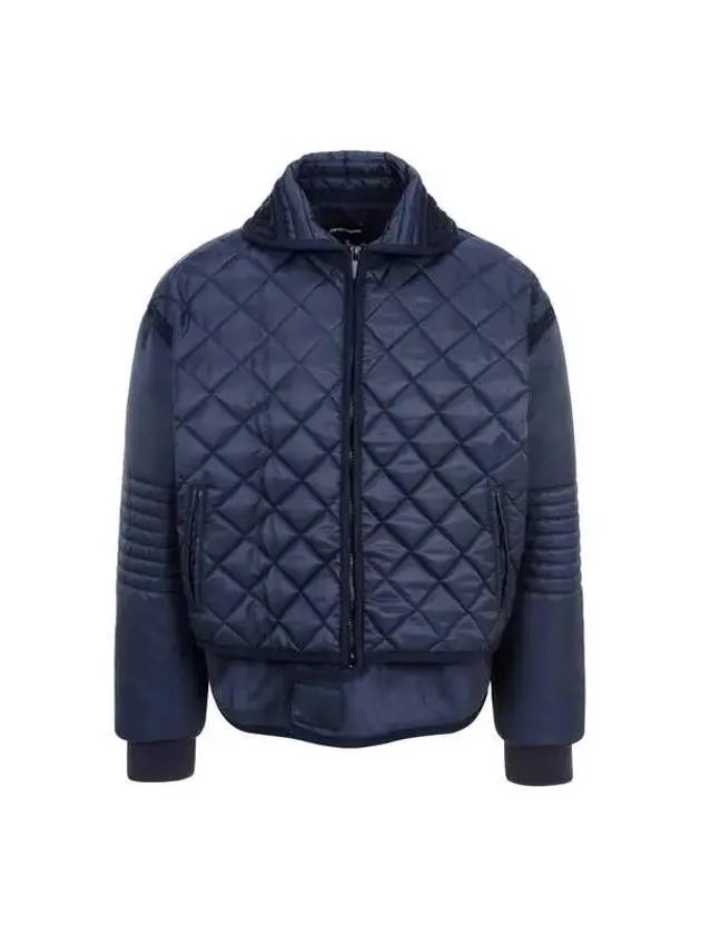 Overseas Station Season Big Chance 8 18 Men s Soft Hem Zip up Quilted Jacket Navy 271769