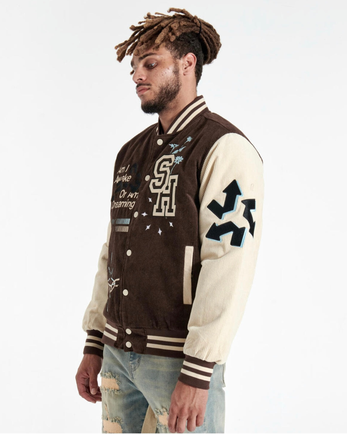 Paranoid Coruroy Letterman Jacket