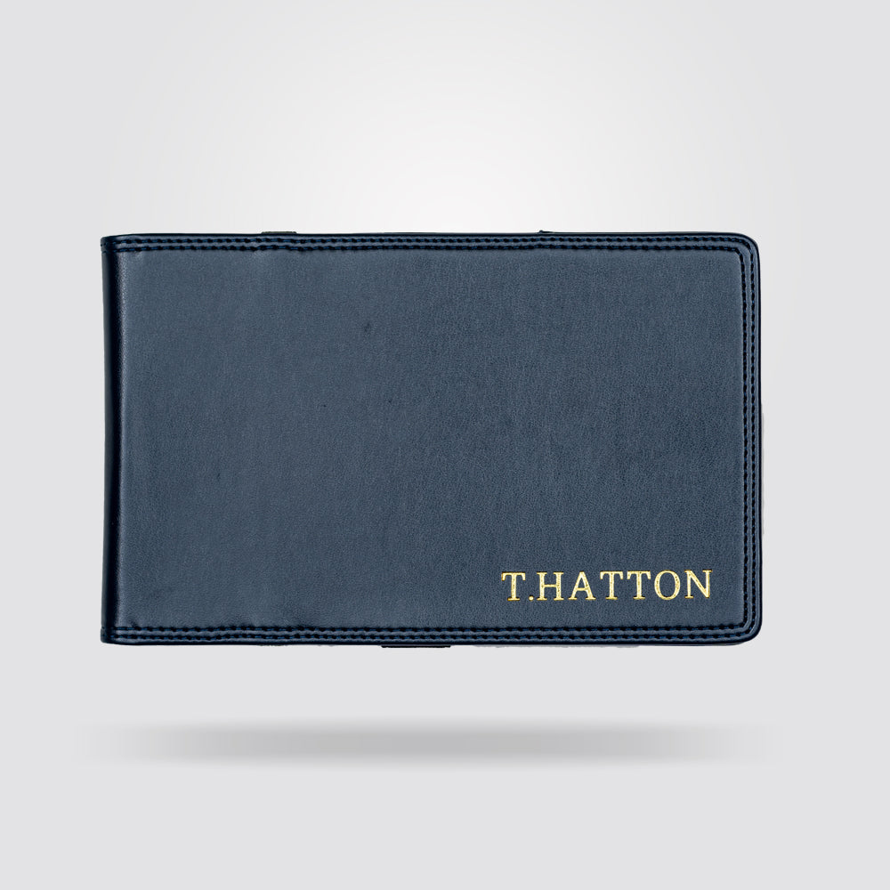 Personalised Premium Golf Scorecard Holder (Royal Blue)