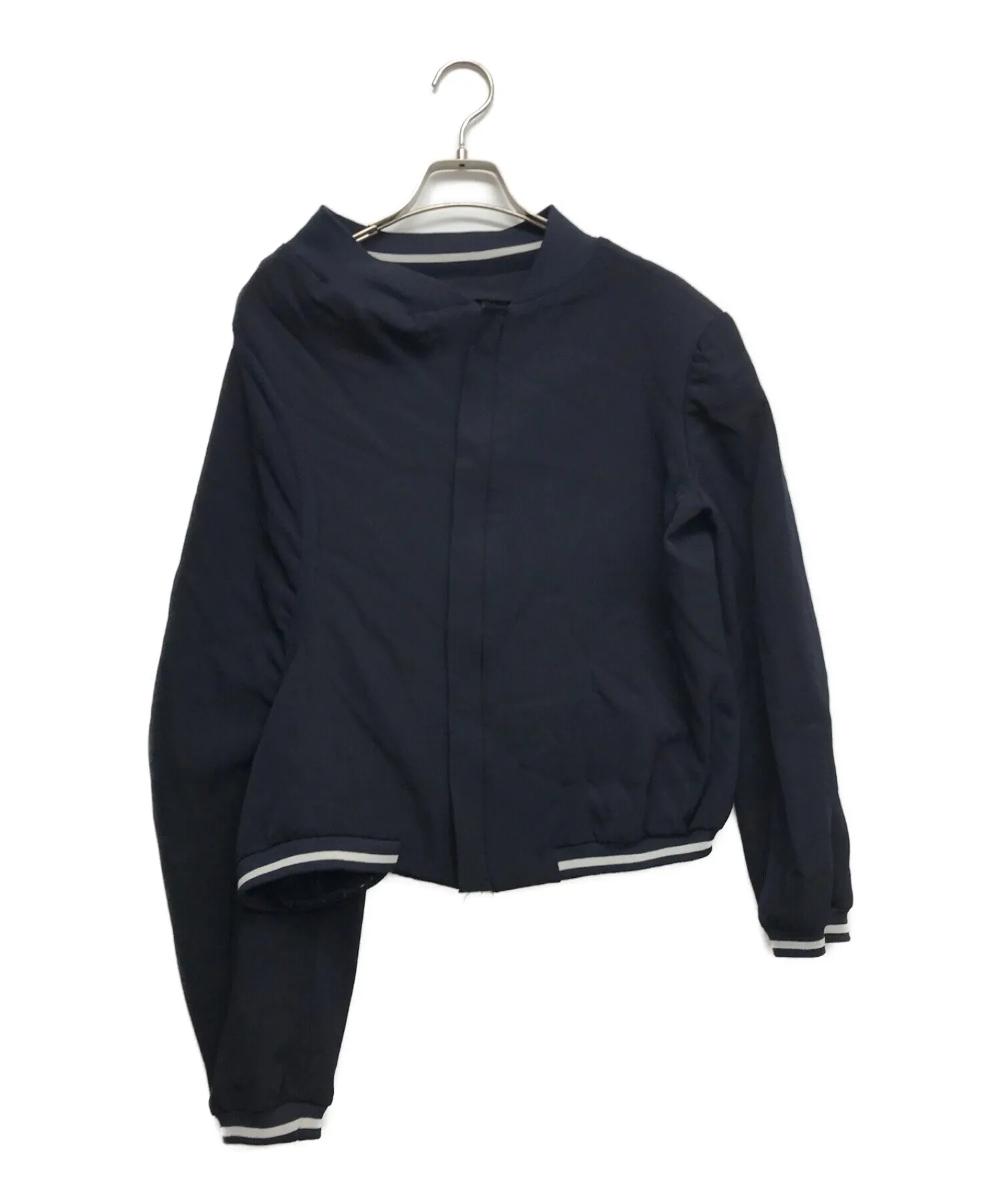 [Pre-owned] YOHJI YAMAMOTO Woolly Gabba Asymmetrical Design Zip-Up Blouson Blouson Jacket FV-J23-107