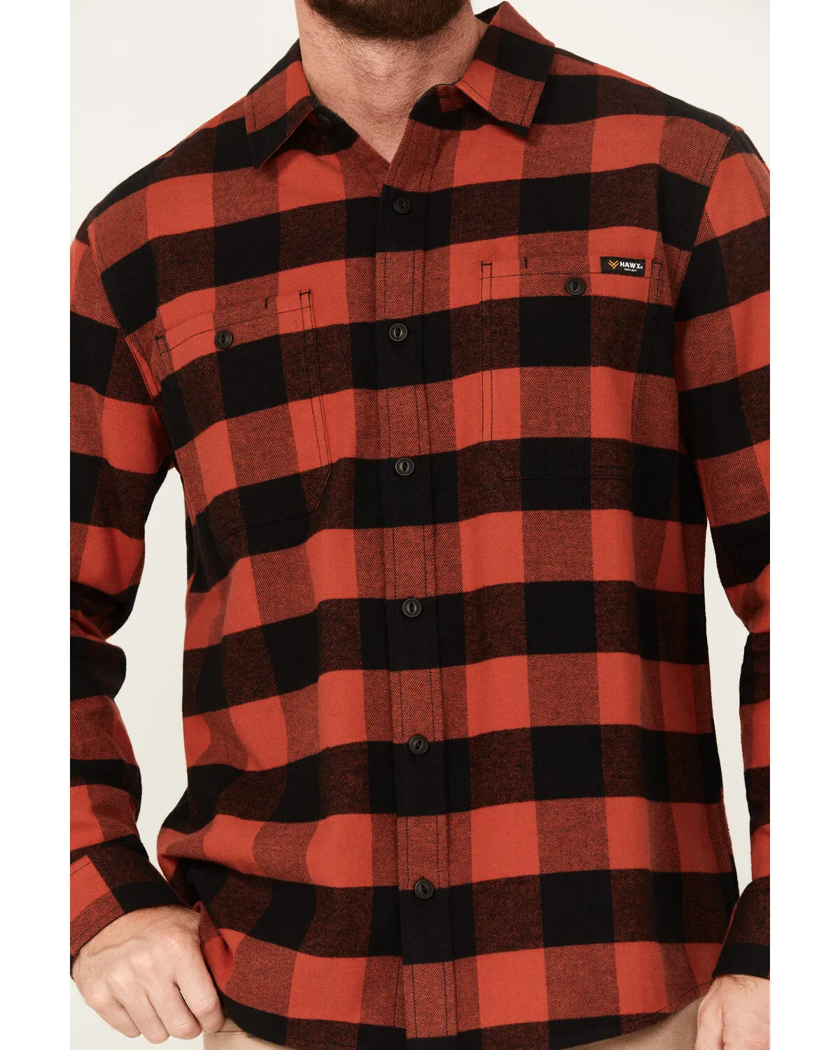 Product Name:  Hawx Men's Buffalo Plaid Print Flannel Work Shirt