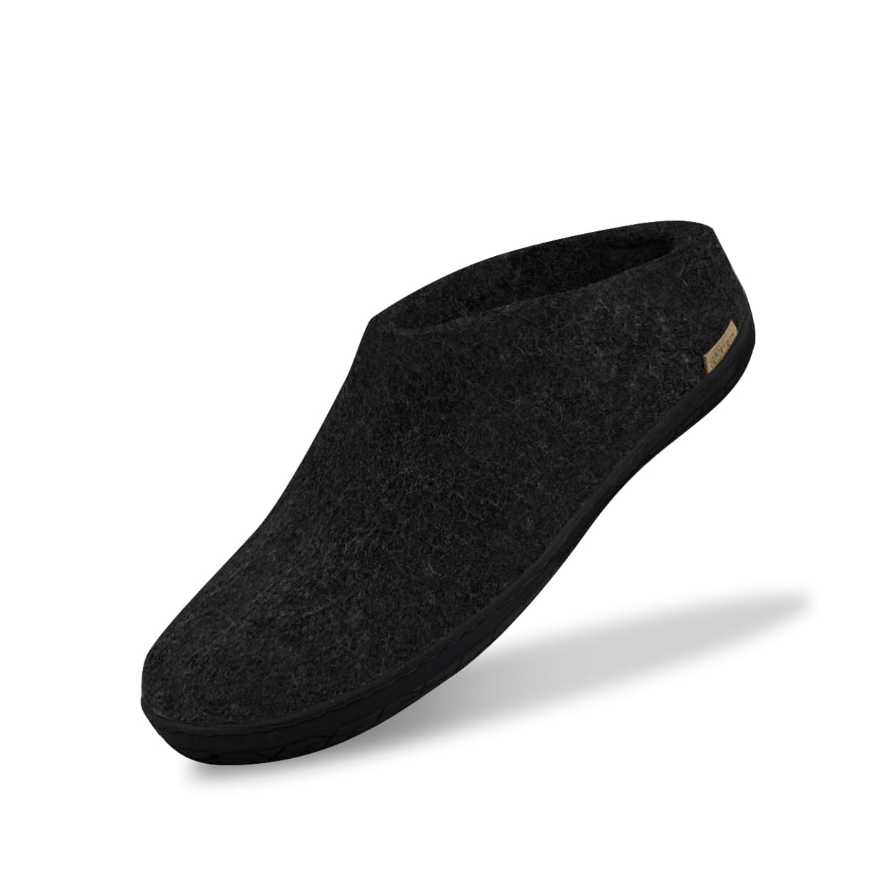 Slip-on with natural rubber sole - black - Charcoal