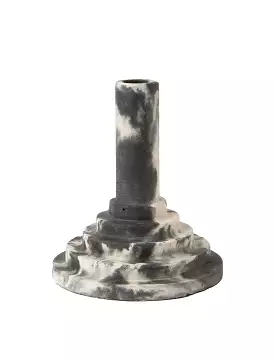 Smith And Goat Disco Stick Concrete Candle Holder Charcoal / White