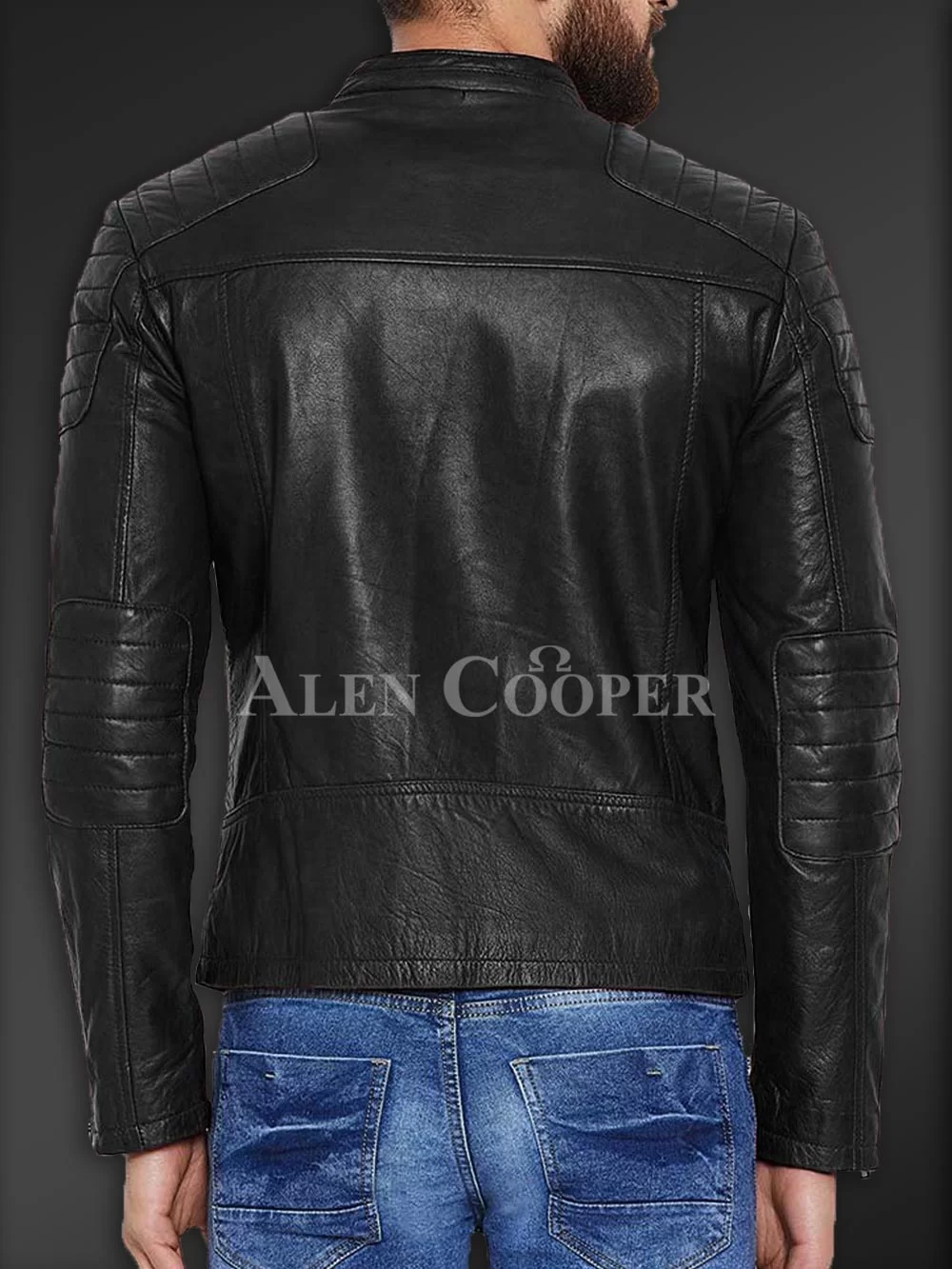 Stylish and comfortable real leather jacket for men