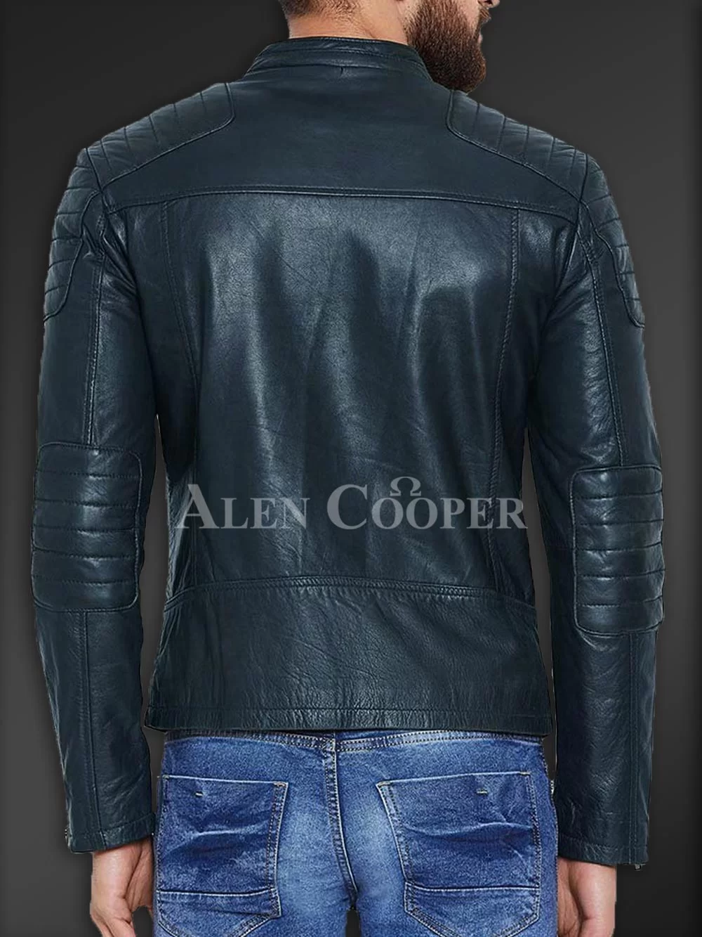 Stylish and comfortable real leather jacket for men