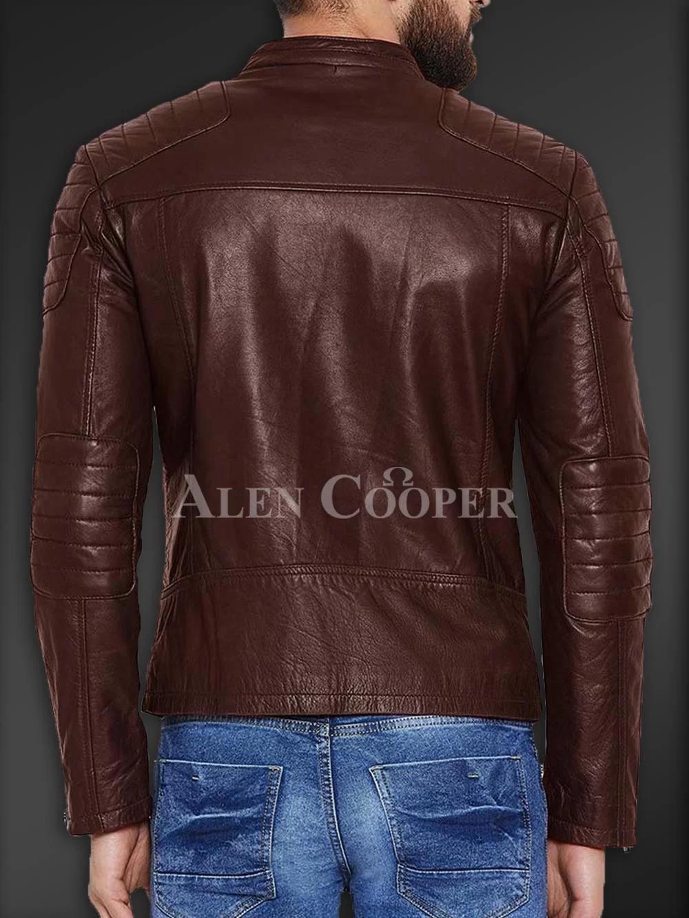 Stylish and comfortable real leather jacket for men