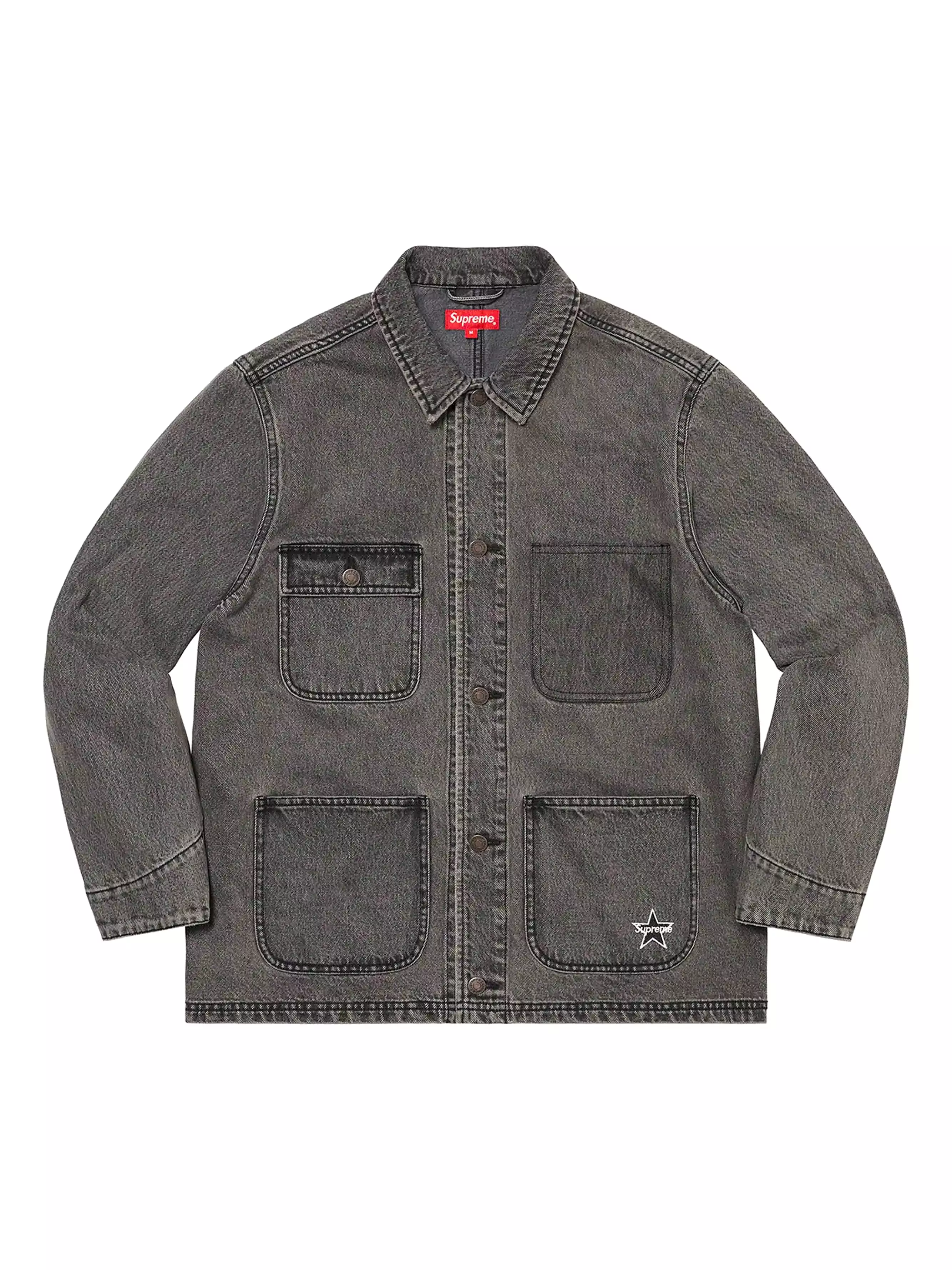 Supreme Denim Chore Coat Black