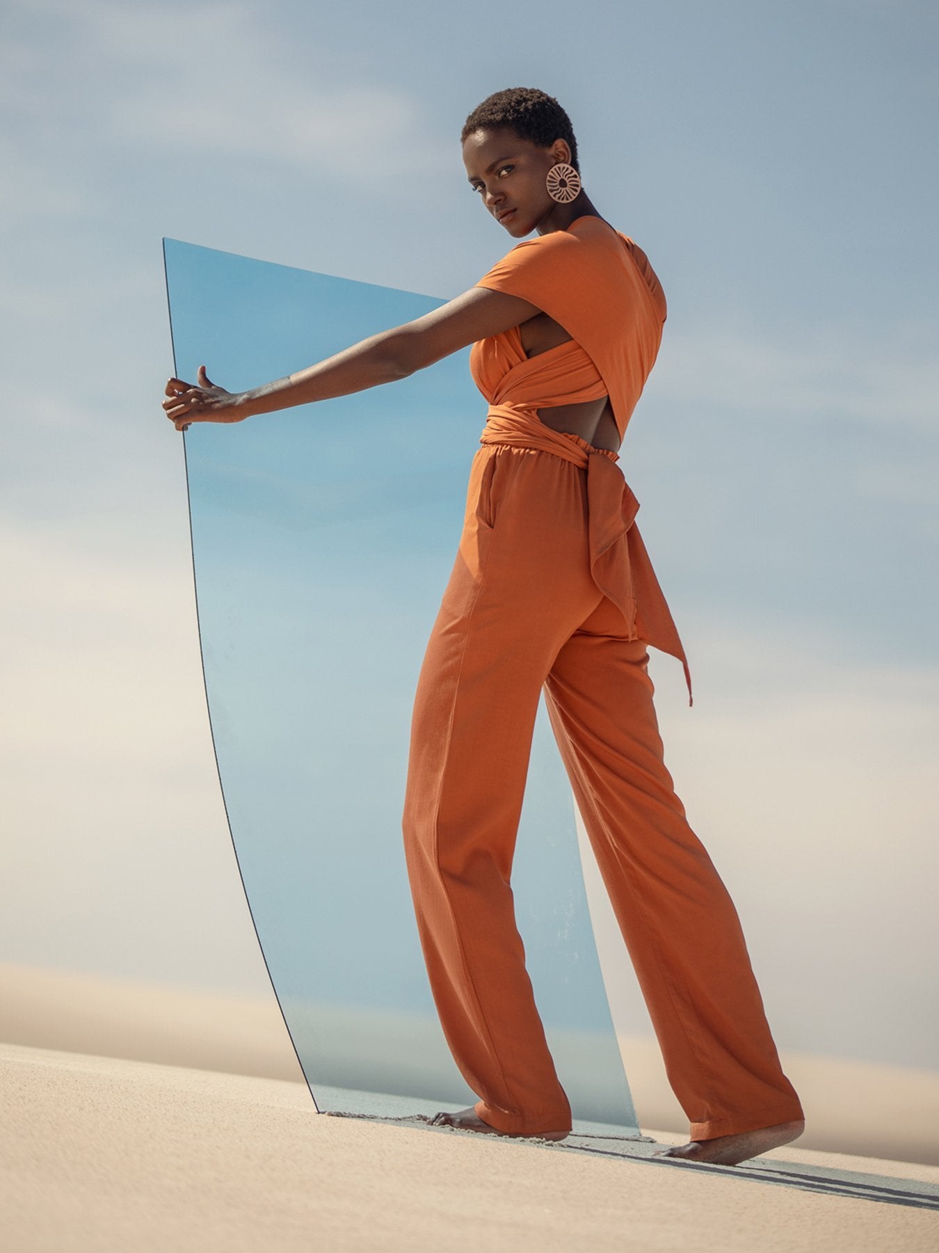 Sustainable UMY Jumpsuit - Solid Rust