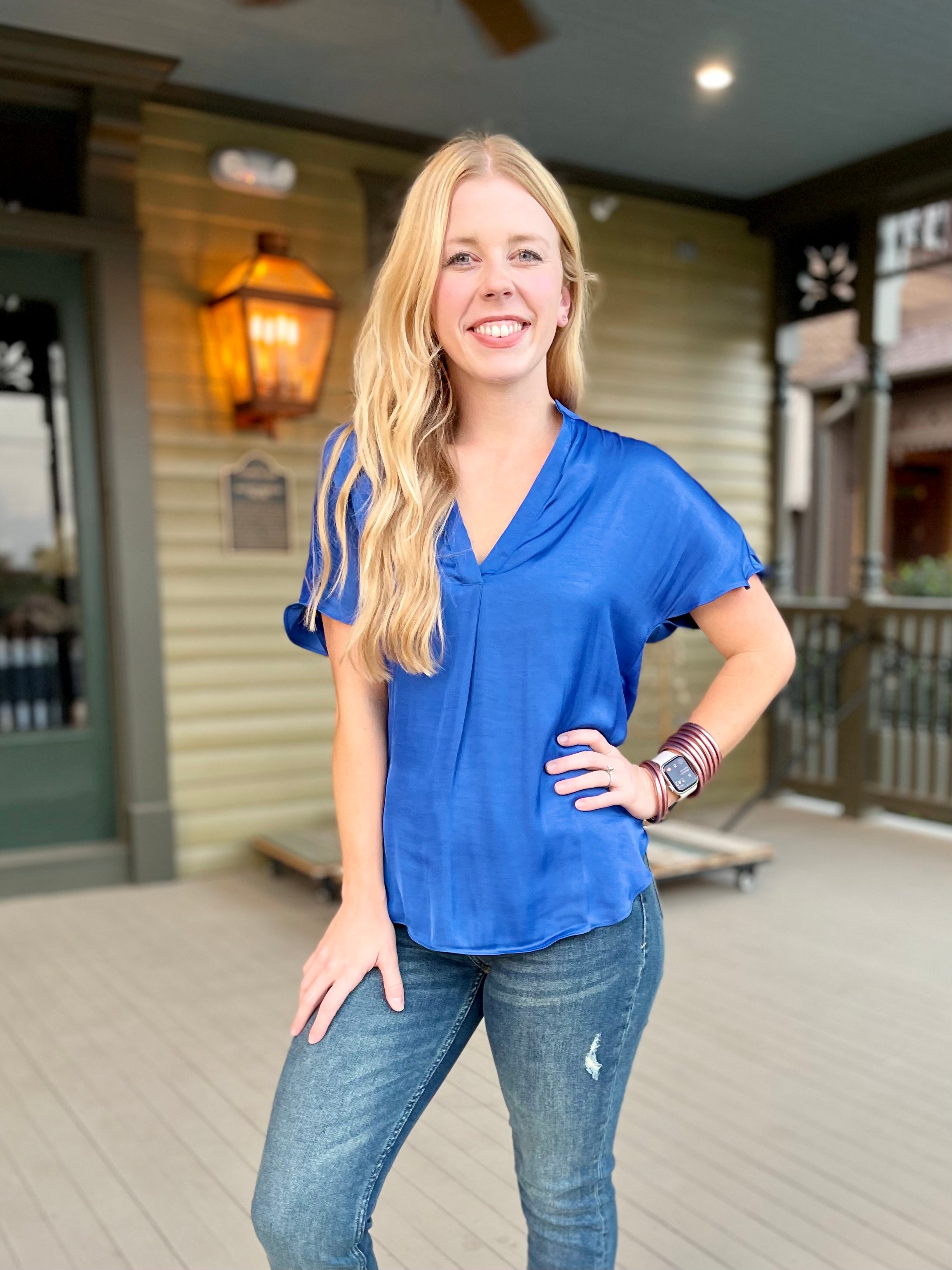 The Bella Top - Royal Blue