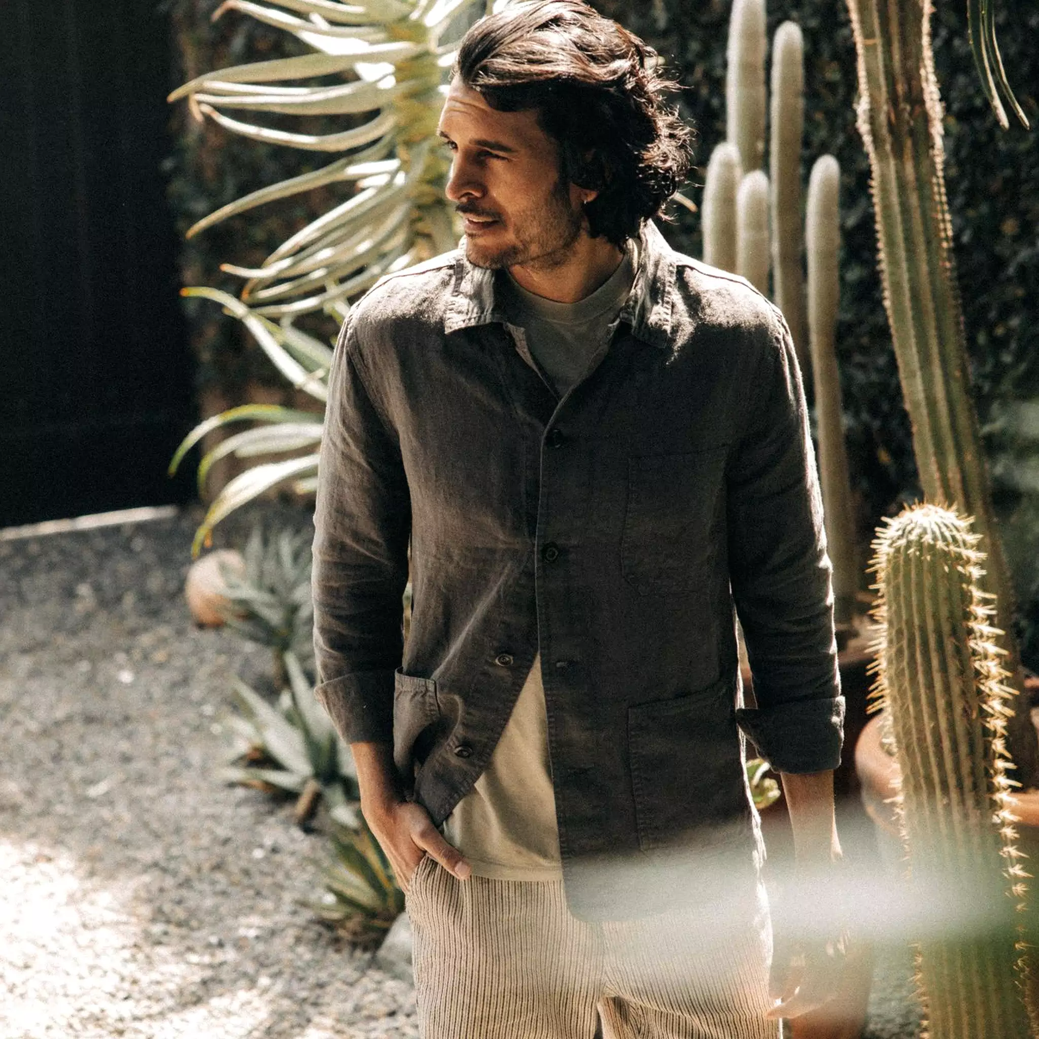 The Ojai Jacket in Granite Hemp