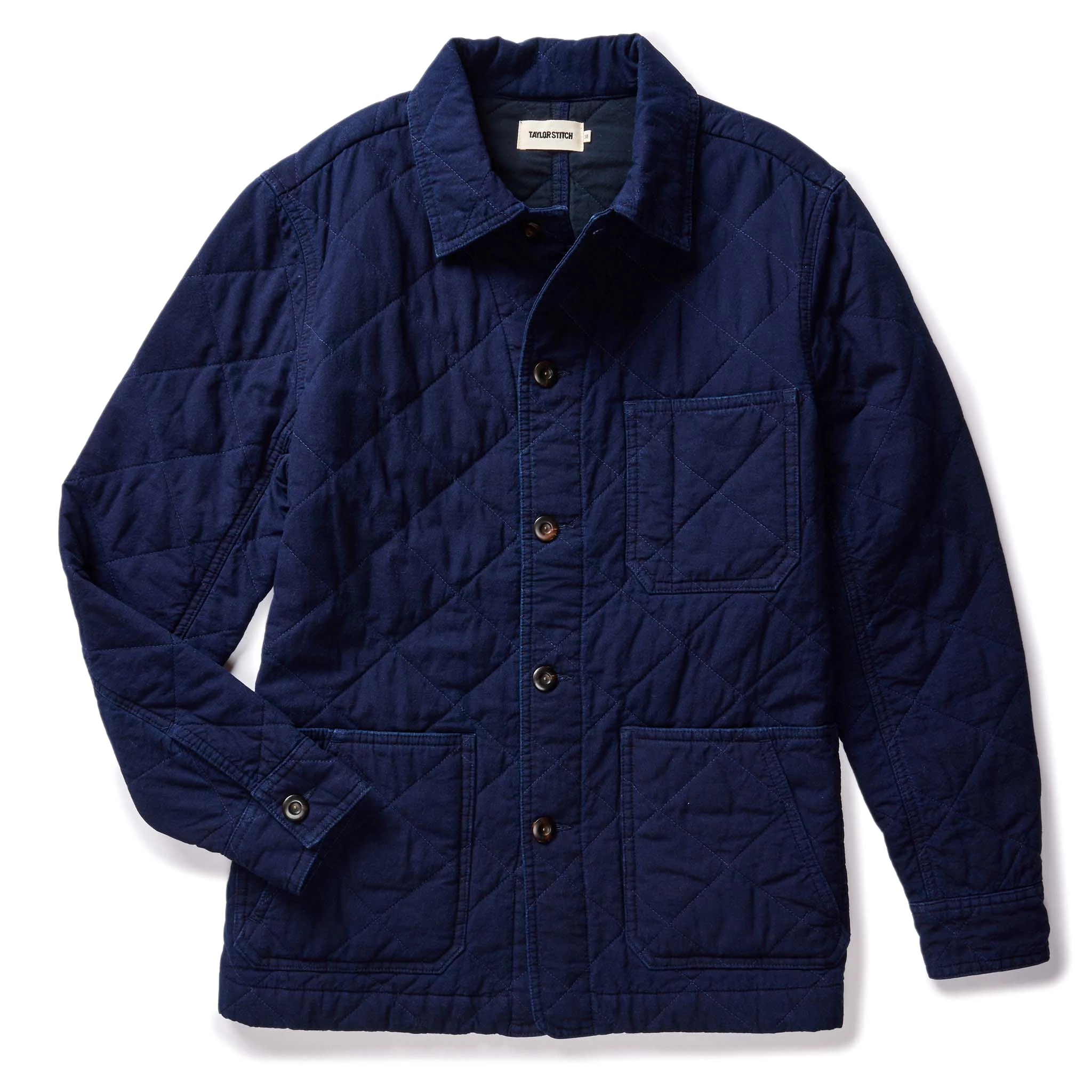 The Ojai Jacket in Indigo Diamond Quilt