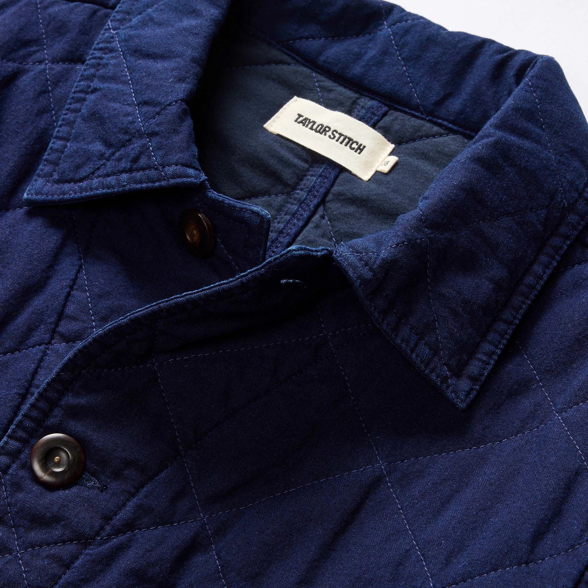 The Ojai Jacket in Indigo Diamond Quilt