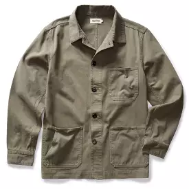 The Ojai Jacket in Organic Smoked Olive Foundation Twill