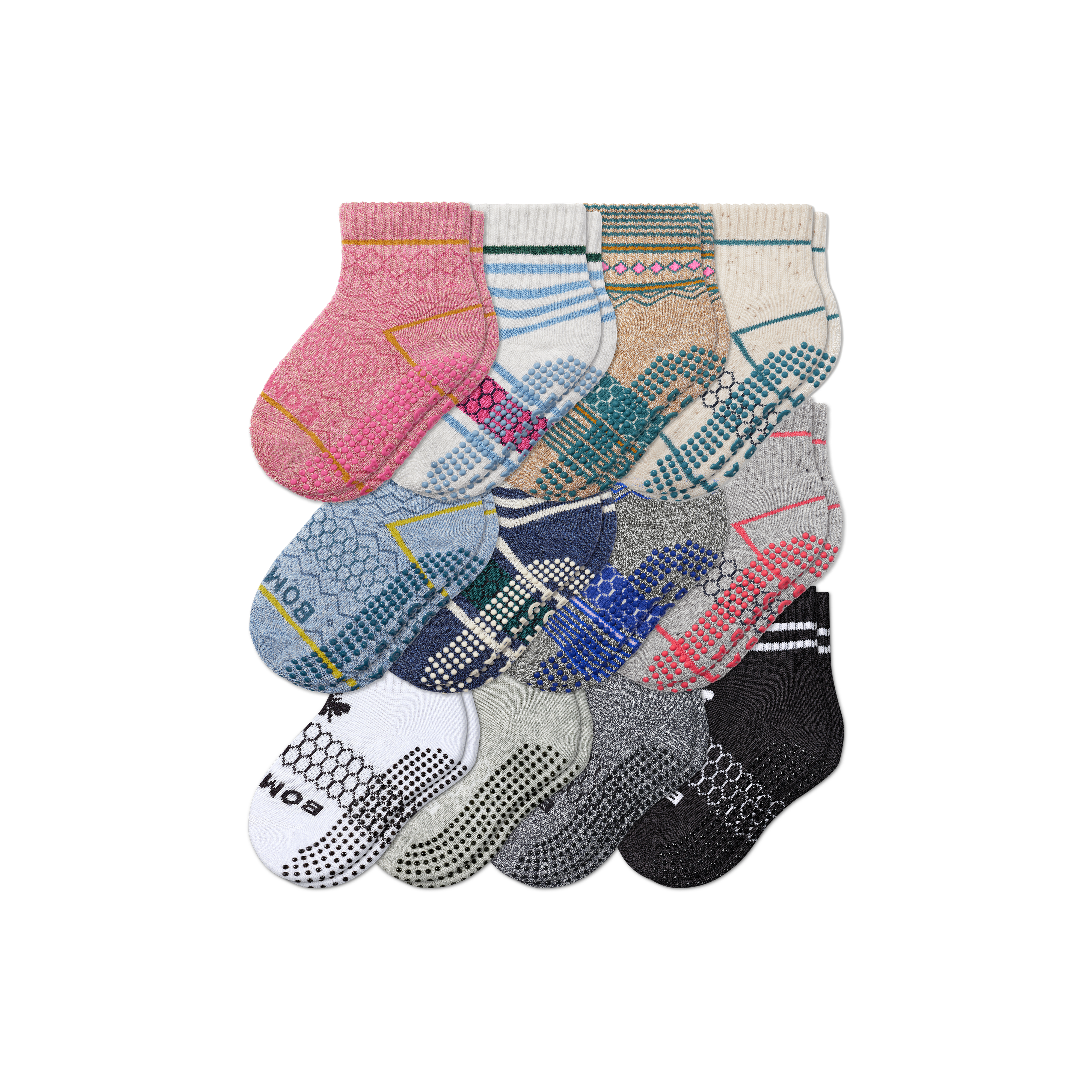 Toddler Gripper Calf Sock 12-Pack