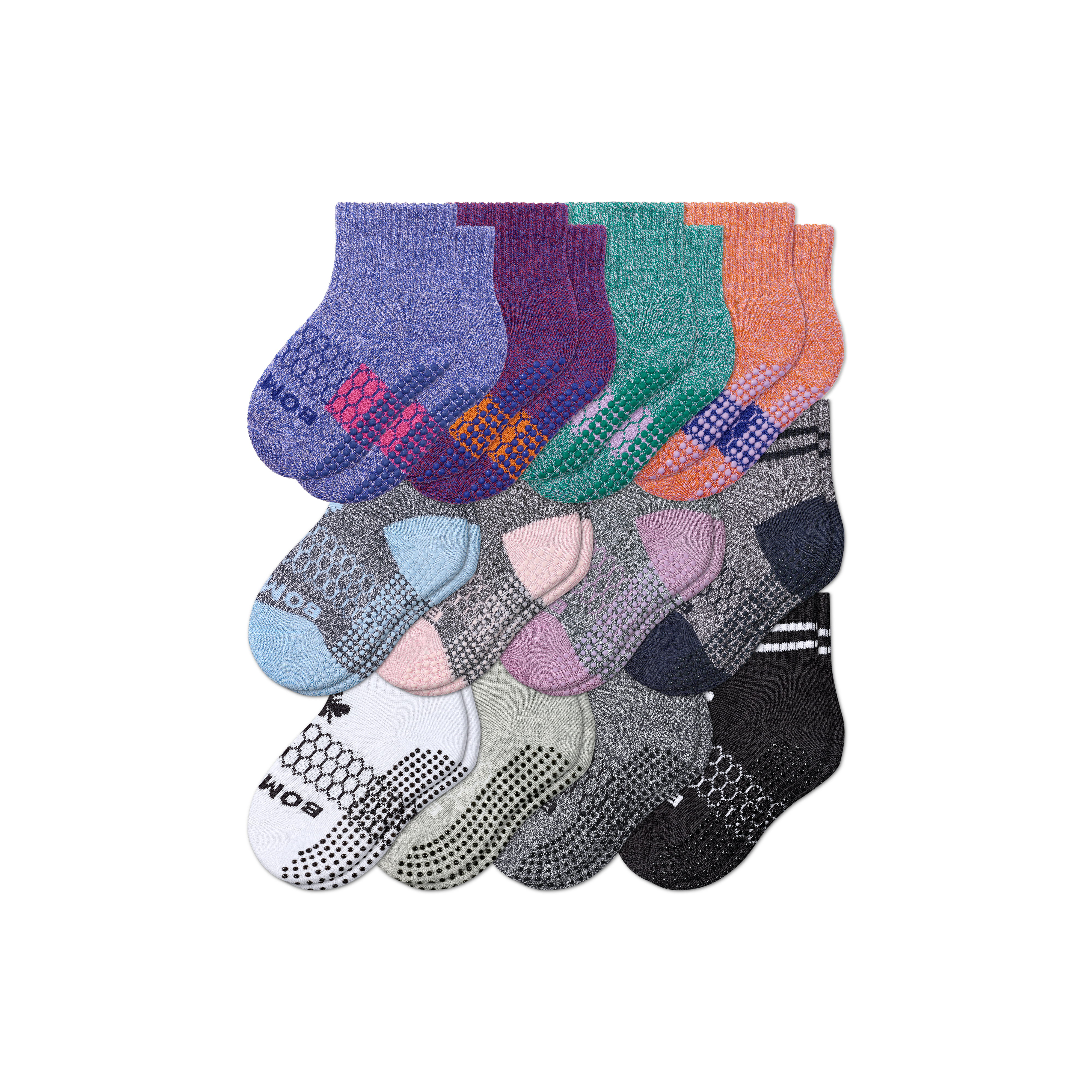 Toddler Gripper Calf Sock 12-Pack