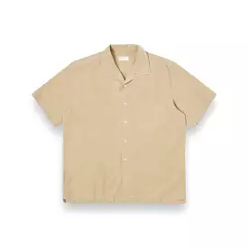 Universal Works Camp II Shirt 30269 Gardenia Lycot summer oak