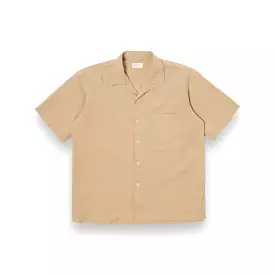 Universal Works Camp II Shirt Onda Cotton 30669 summer oak