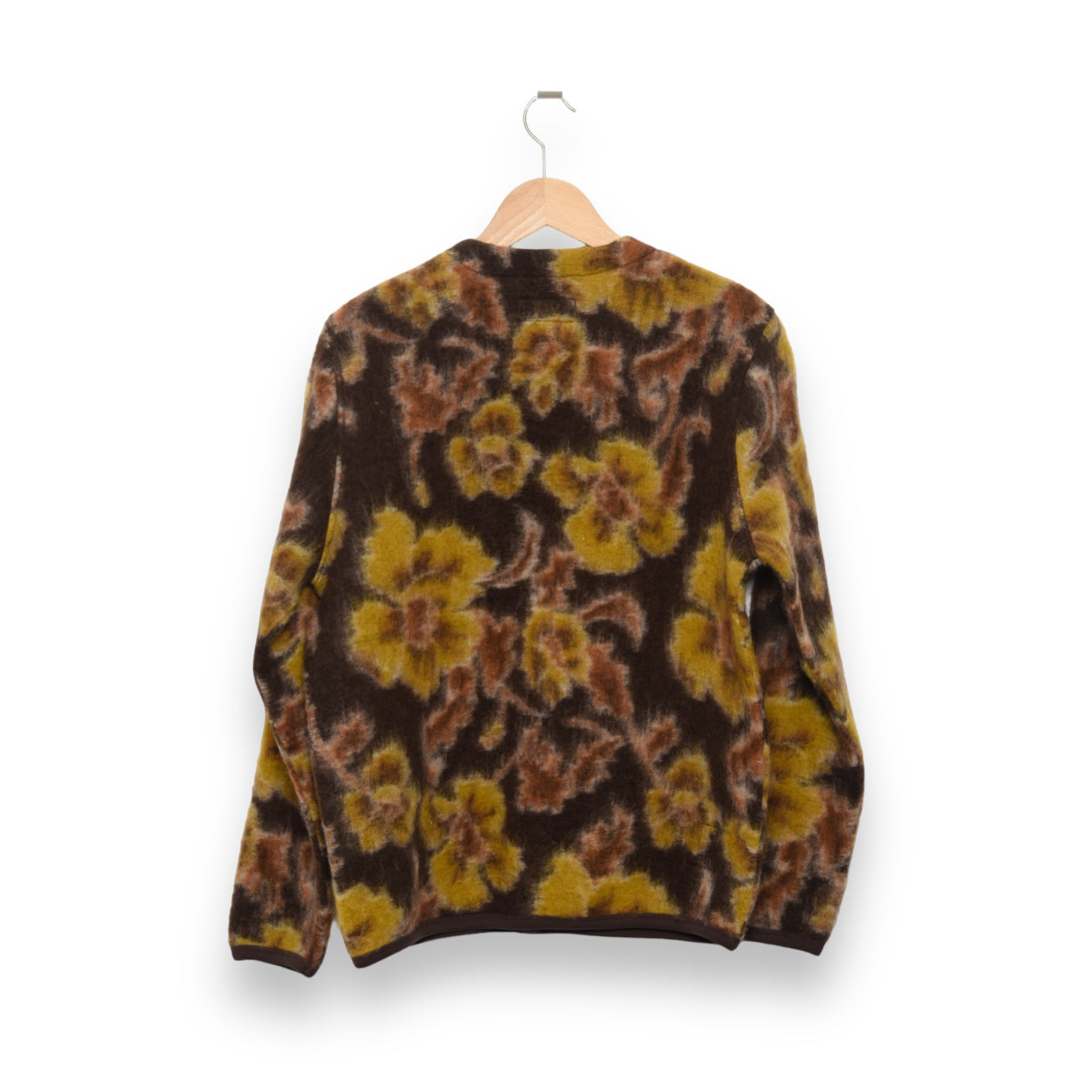 Universal Works Cardigan 29408 Flower Fleece brown