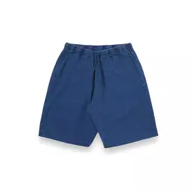 Universal Works Lumber Short Indigo Seersucker 30723 washed indigo