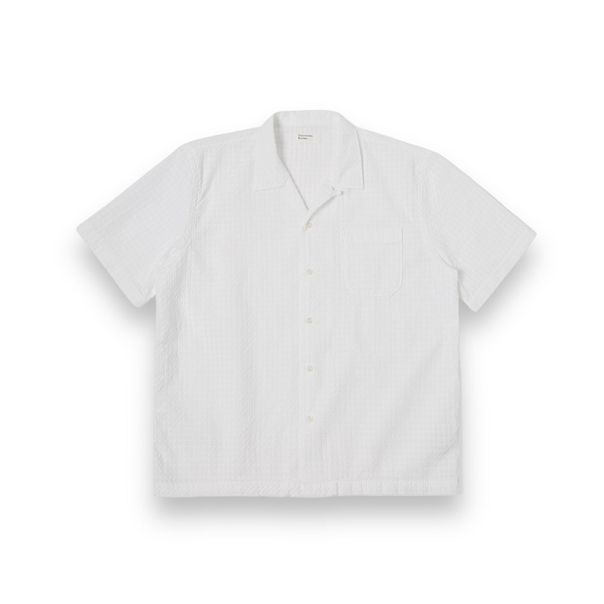 Universal Works Road Shirt 30650 delos cotton white