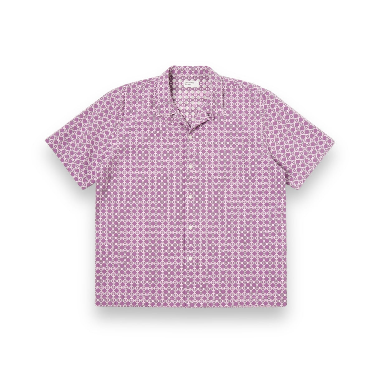 Universal Works Road Shirt 30654 tile 2 cotton lilac