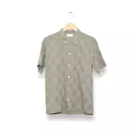 Universal Works Road Shirt dot cotton lt olive 28684