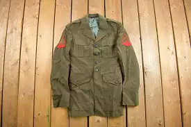 Vintage 1968 US Marine Corps Military Jacket / Button Up Jacket / US Army Green / Vintage Army / Streetwear Fashion / United Sta