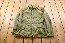 Vintage 1970s Military Cold Weather Field Coat / Button Up Jacket / US Army Green / Vintage Army / Streetwear Fashion / Army Jac