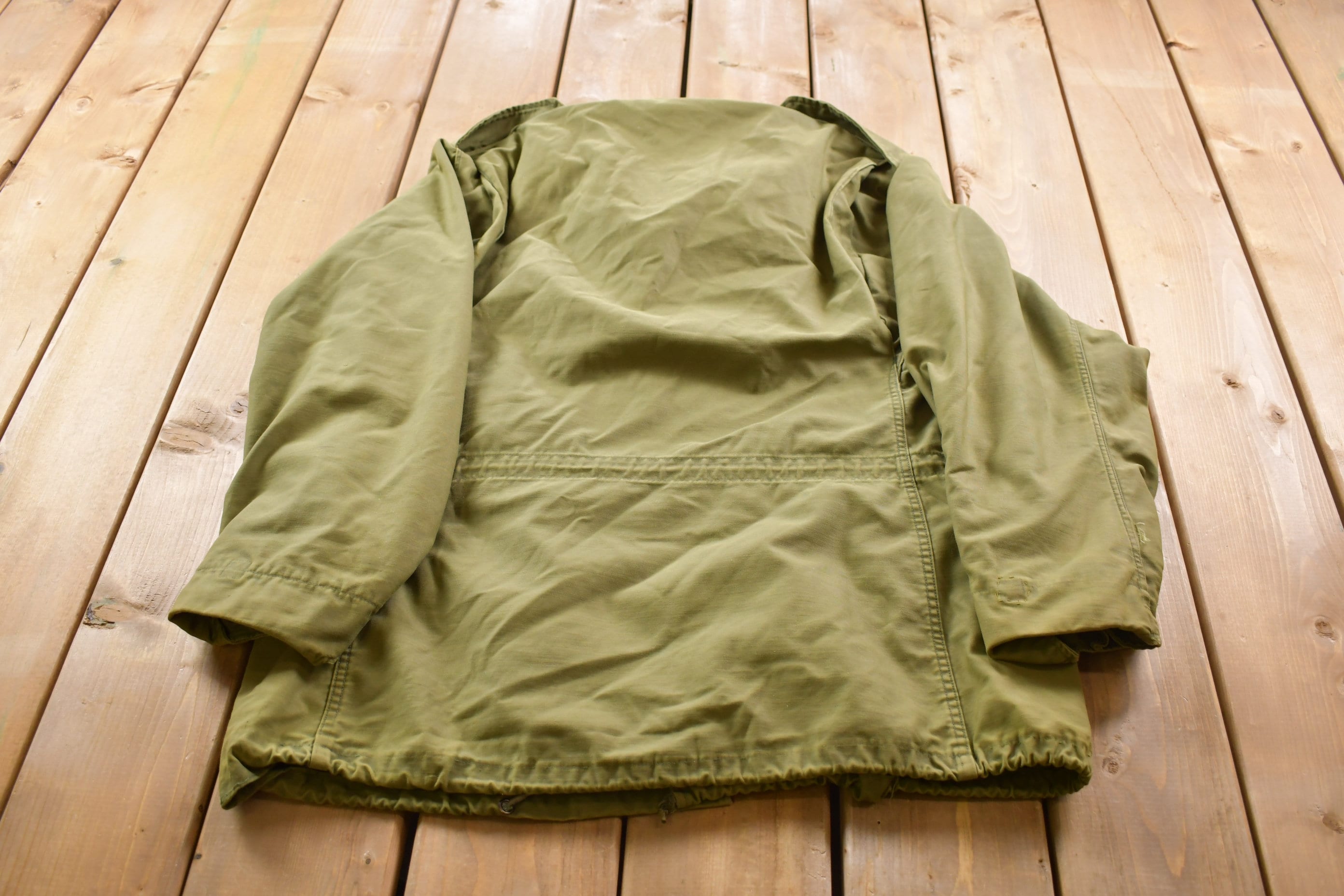 Vintage 1970's Military Cold Weather Field Coat / Zip Up Jacket / US Army Green / Vintage Army / Streetwear Fashion / Army Jacke