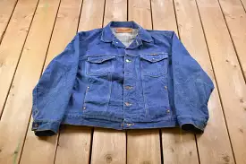 Vintage 1970s Wrangler Workwear Denim Jean Jacket / Button Up Denim / Streetwear / Vintage Fall Outerwear / Fall Jacket / True V