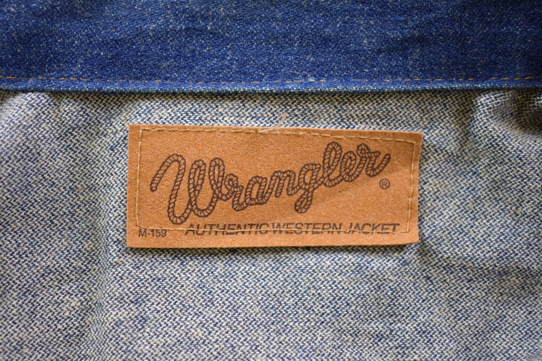 Vintage 1970s Wrangler Workwear Denim Jean Jacket / Button Up Denim / Streetwear / Vintage Fall Outerwear / Fall Jacket / True V