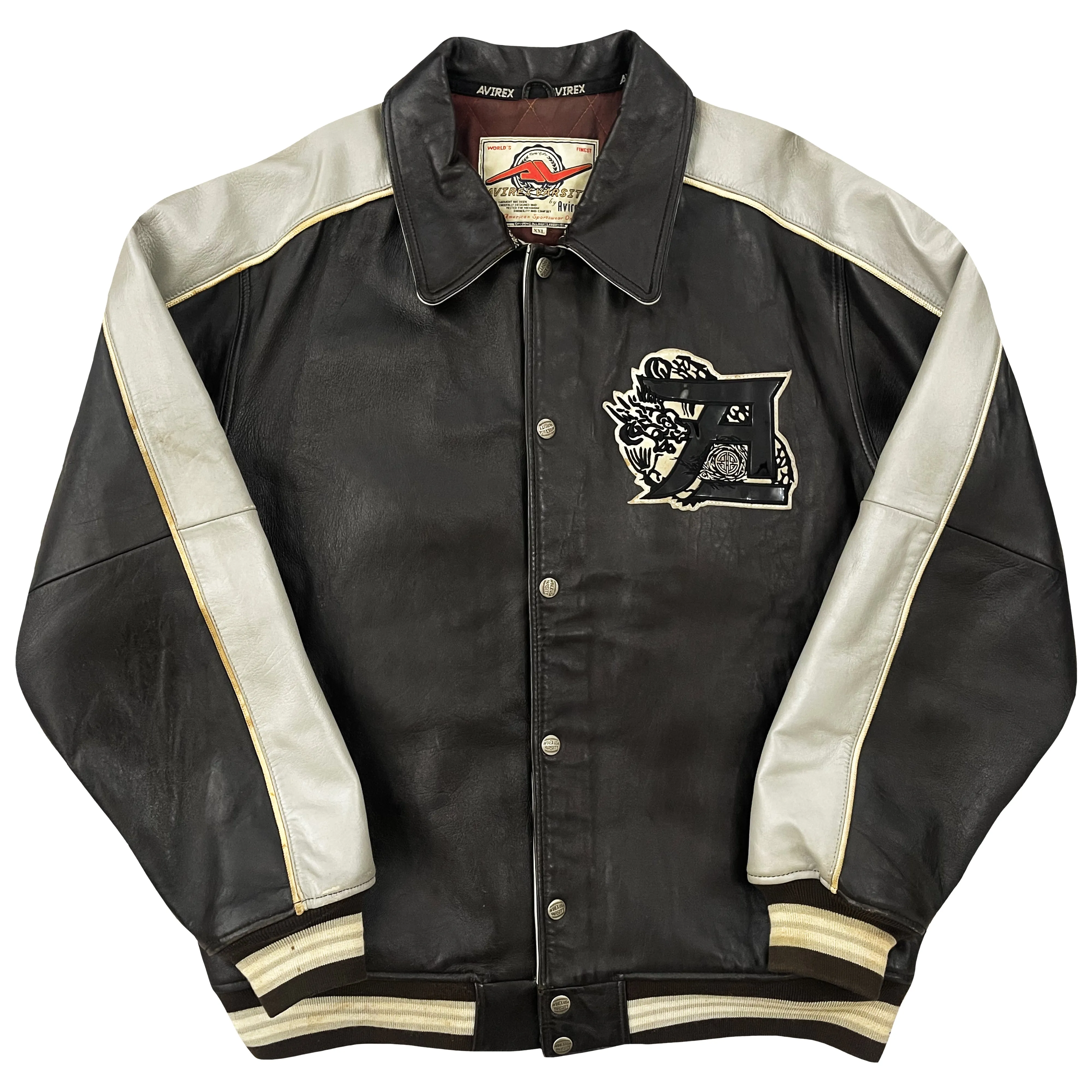 Vintage Avirex Leather Varsity Jacket