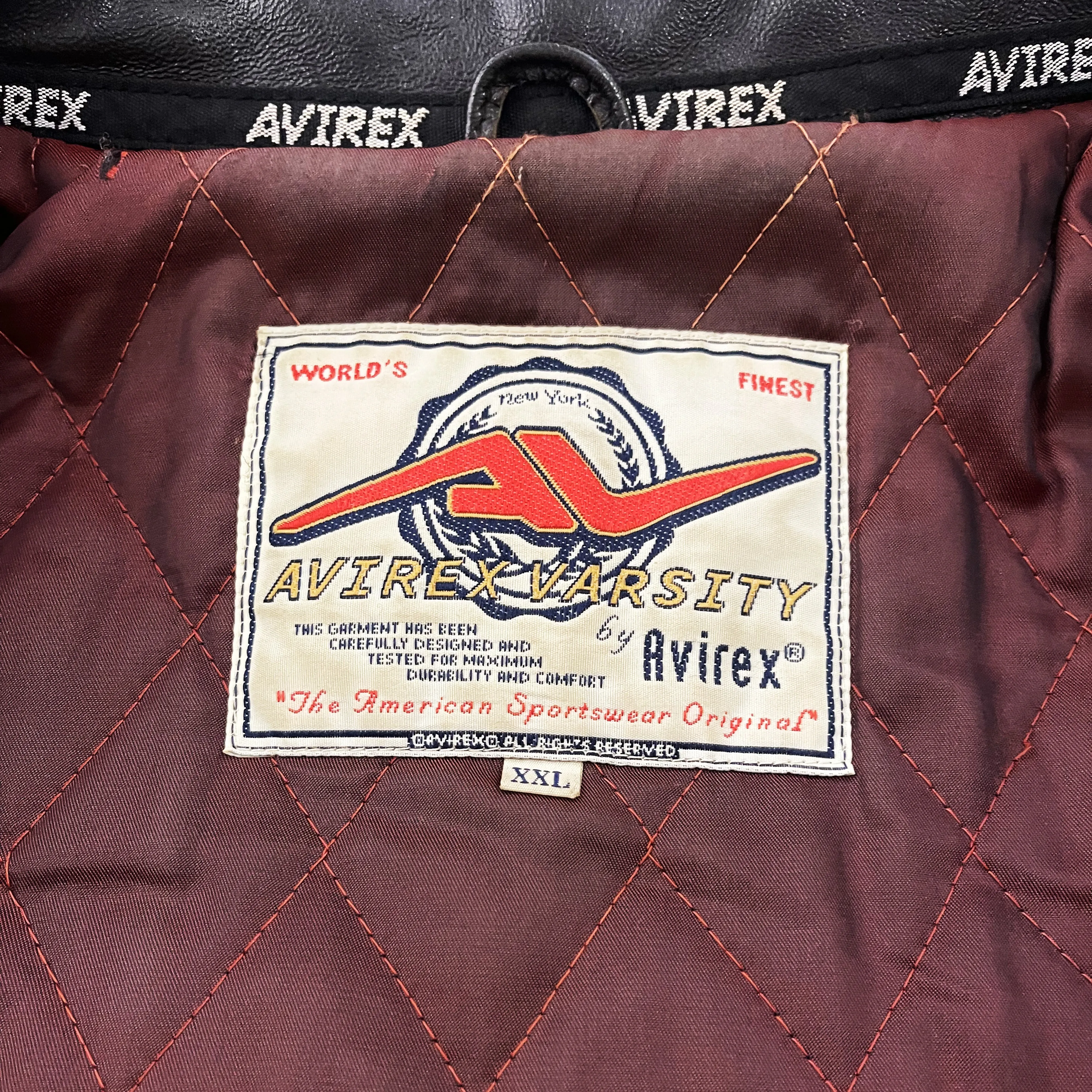 Vintage Avirex Leather Varsity Jacket