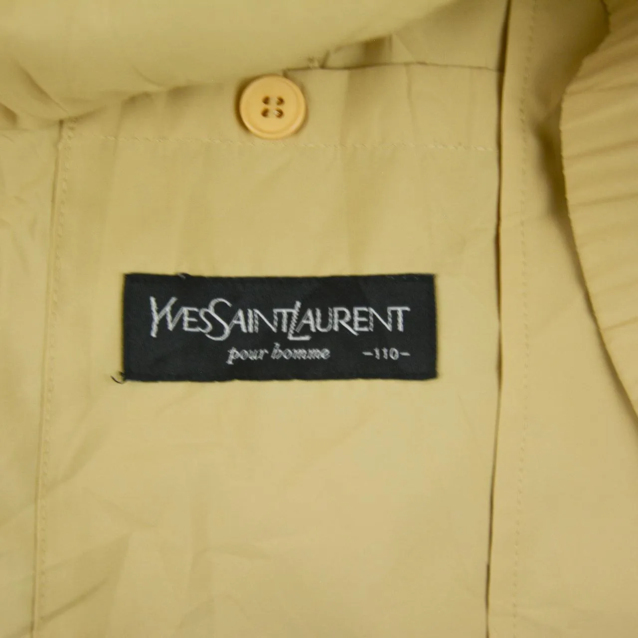 Vintage YSL Yves Saint Laurent Zip Up Jacket Size XL