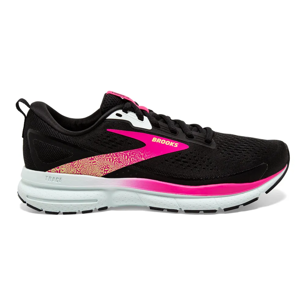 Women's Brooks Trace 3, Black/Blue/Pink Glo, 7.5 B Medium