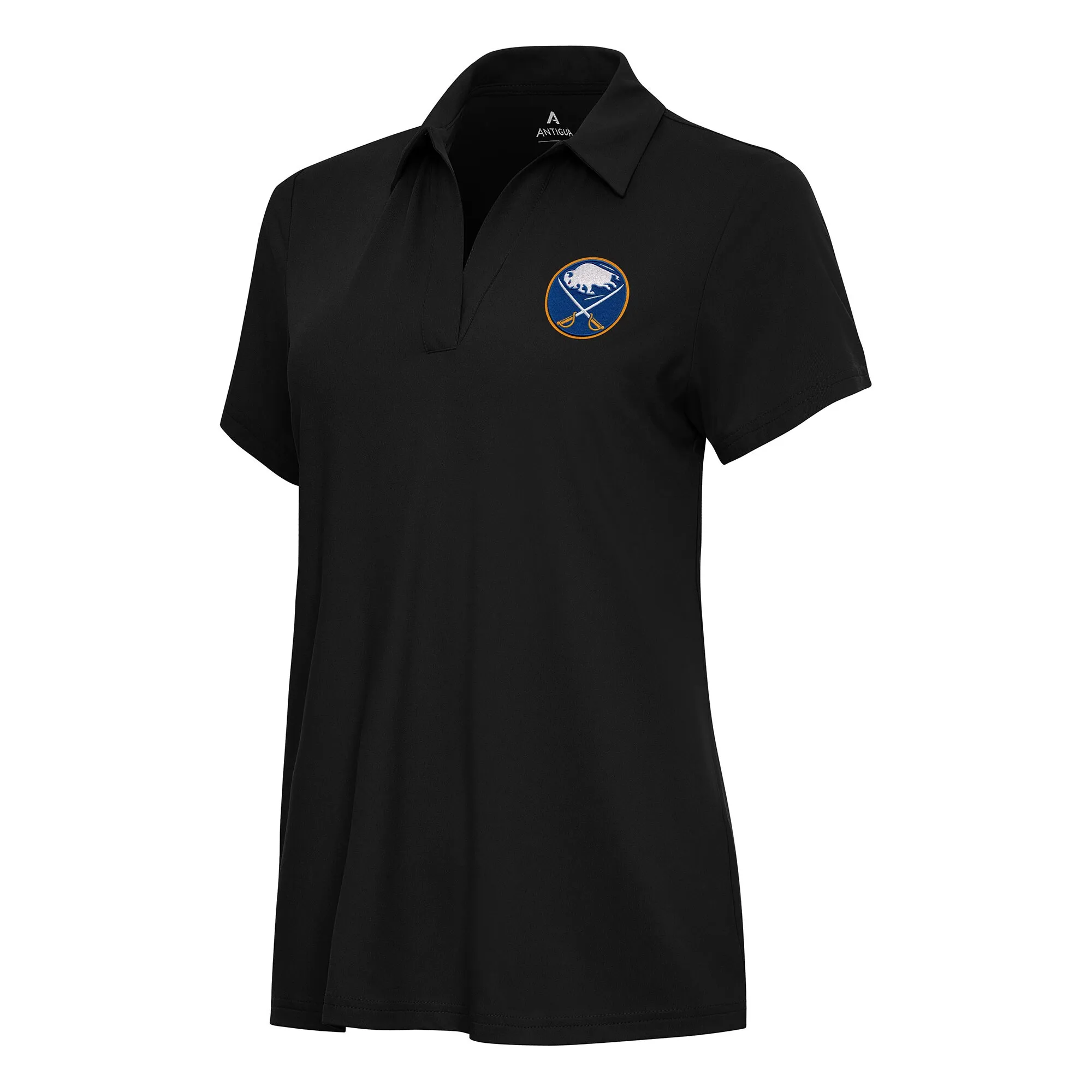 Women's Buffalo Sabres Antigua Black Era Polo