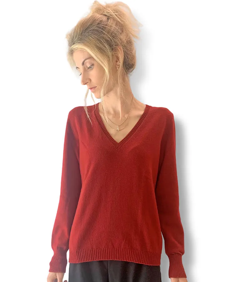 Women’s V-neck sweater