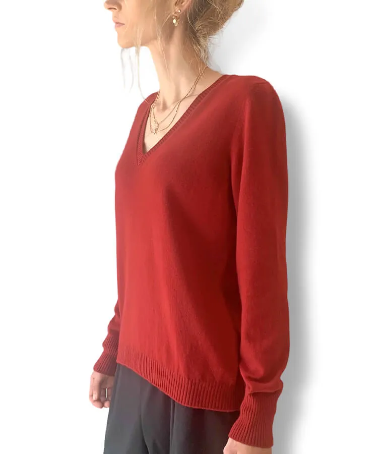 Women’s V-neck sweater