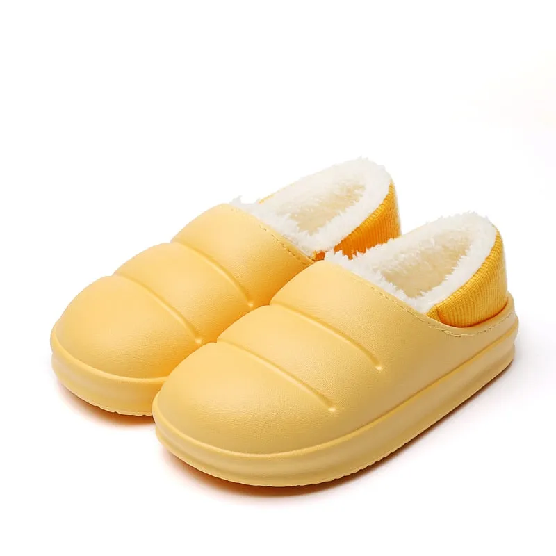 Women's Winter Leisure Style Waterproof Flat Flip-Flop Indoor Shoes