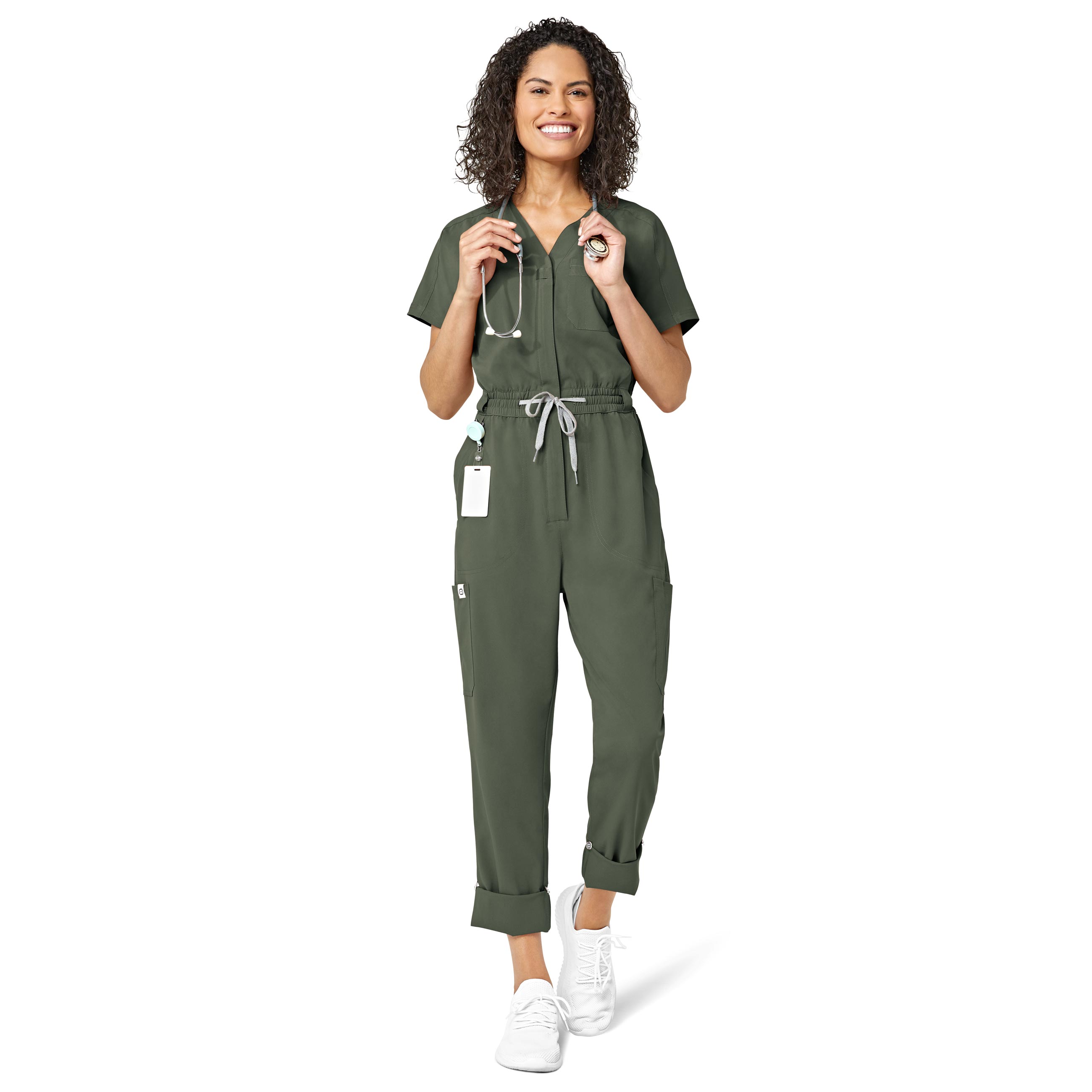 Wonderwink Renew 3134 Women's Zip Front Jumpsuit