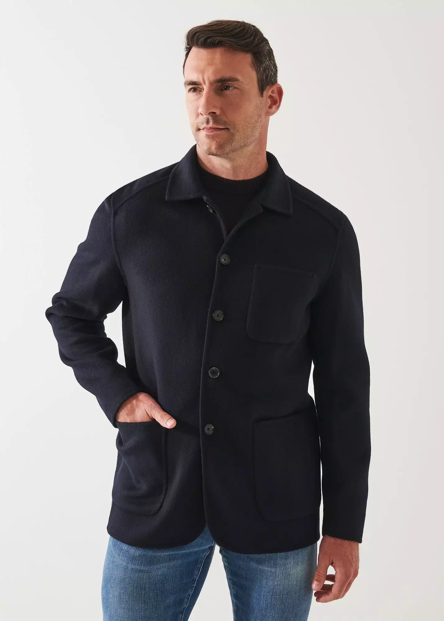 WOOL CASHMERE CHORE JACKET