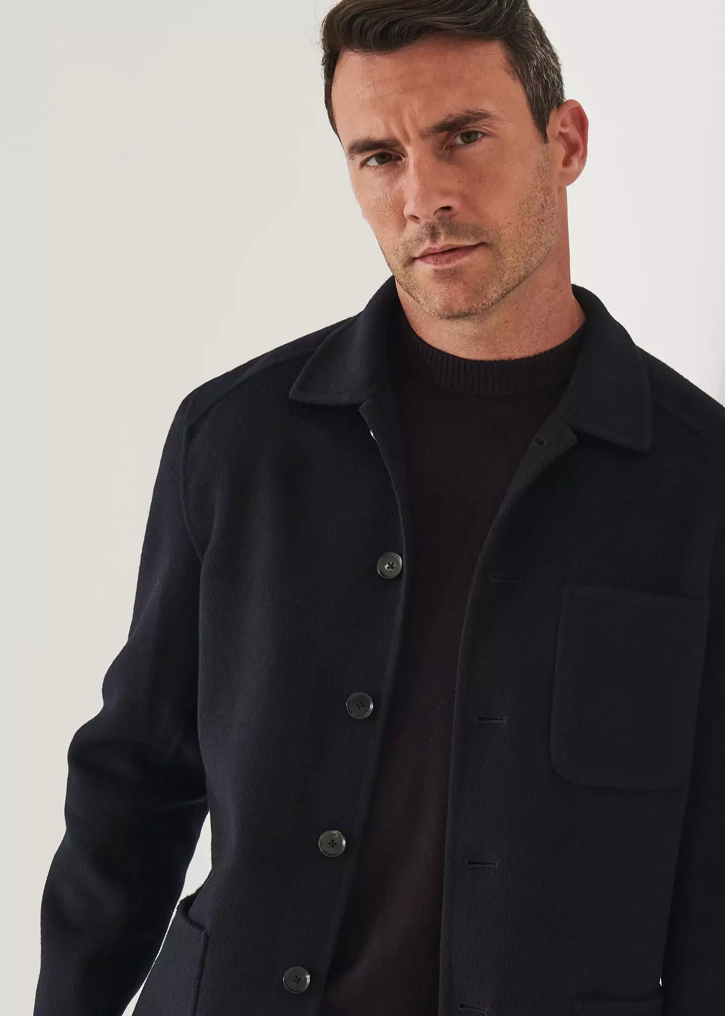 WOOL CASHMERE CHORE JACKET