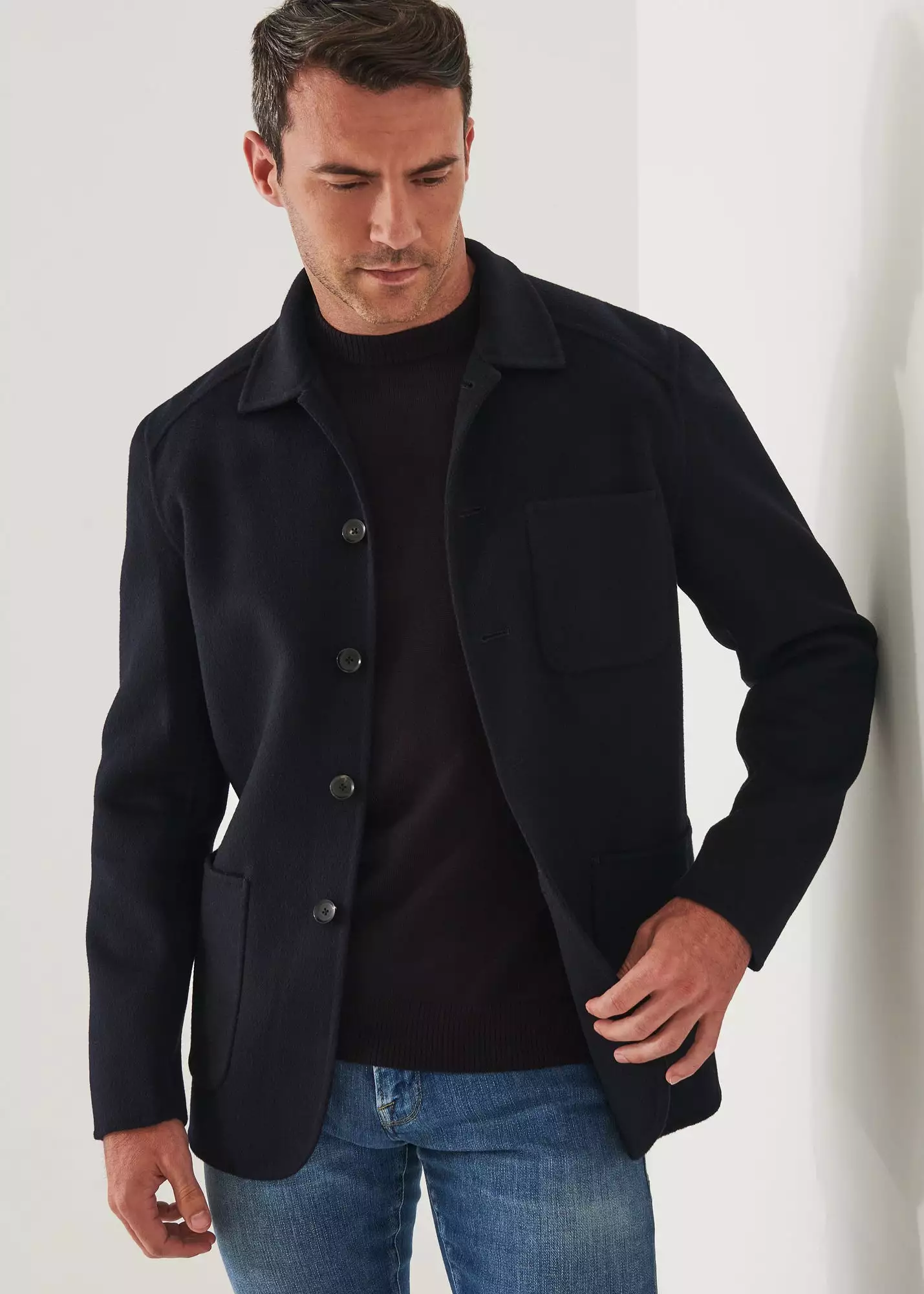 WOOL CASHMERE CHORE JACKET