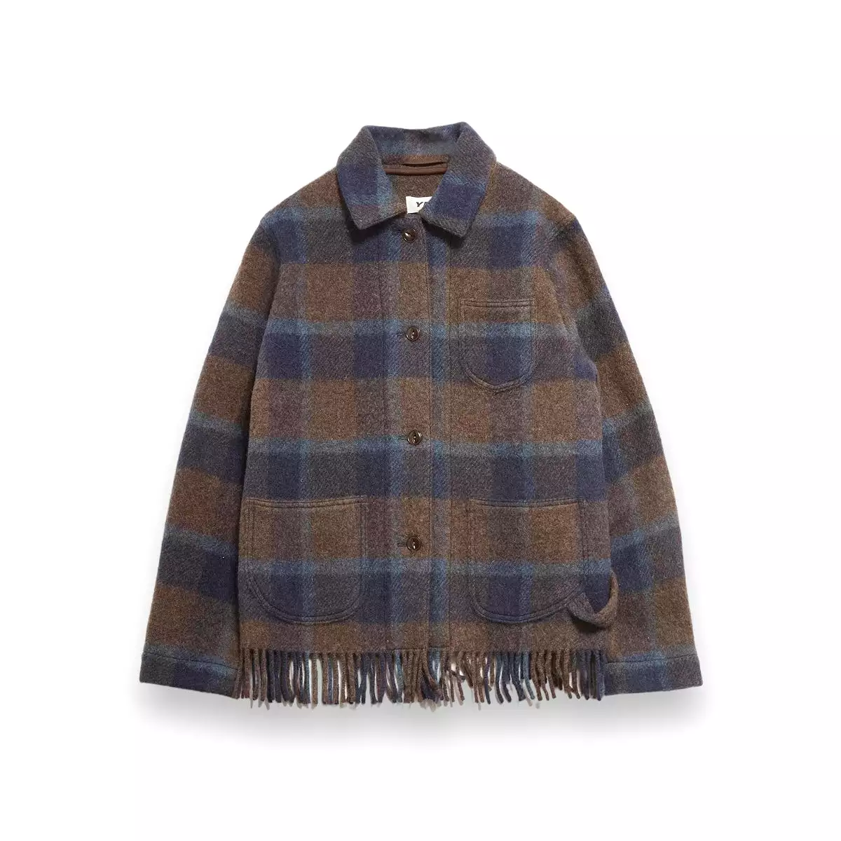 YMC Labour Chore Fringe Jacket brown multi